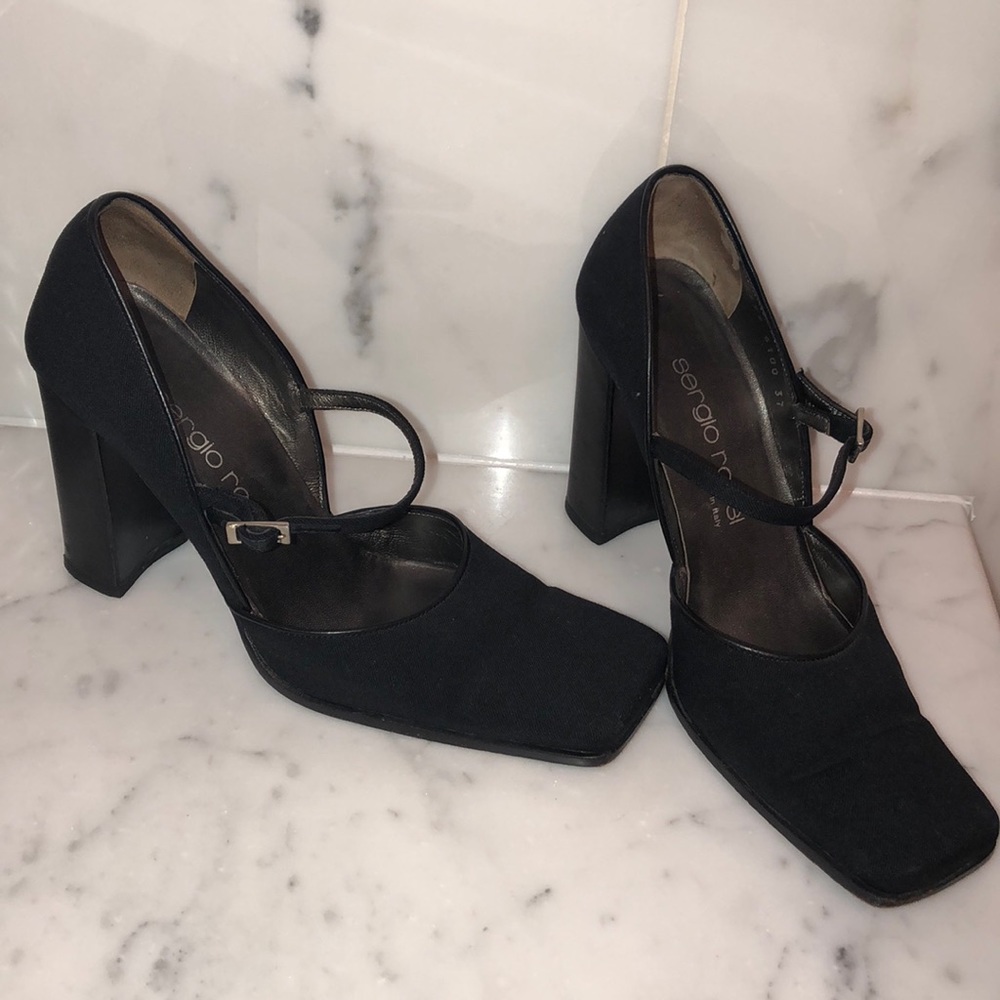 Sergio Rossi Mary Jane block heels